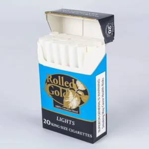 Rolled Gold Lights 20 Pack Cigarettes